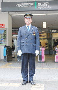 2010-7鷺沼駅長